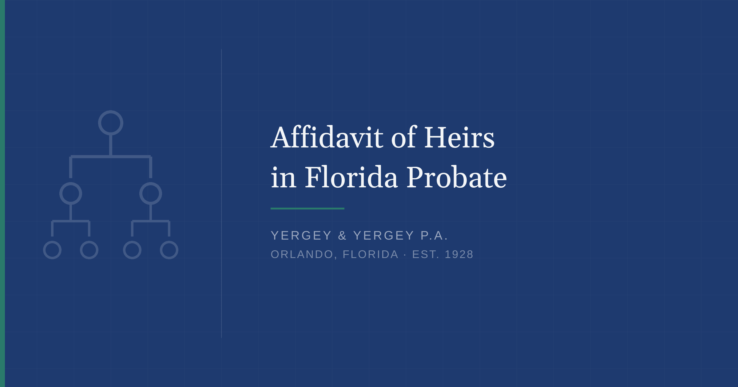 Title card: "Affidavit of Heirs in Florida Probate"
