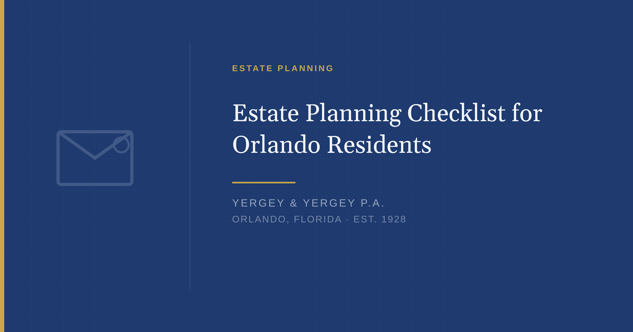 Title card: "Estate Planning Checklist for Orlando Residents"