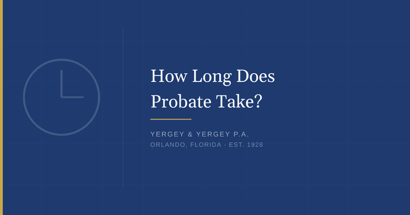 Title card: "How Long Does Probate Take?"