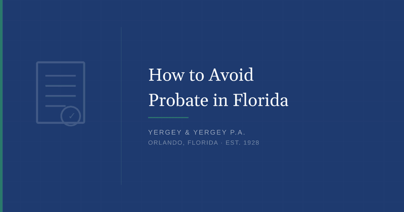 Title card: "How to Avoid Probate in Florida"