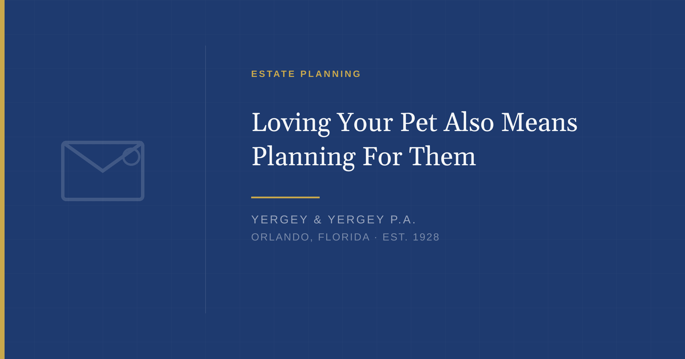 Title card: "Loving Your Pet Also Means Planning For Them"