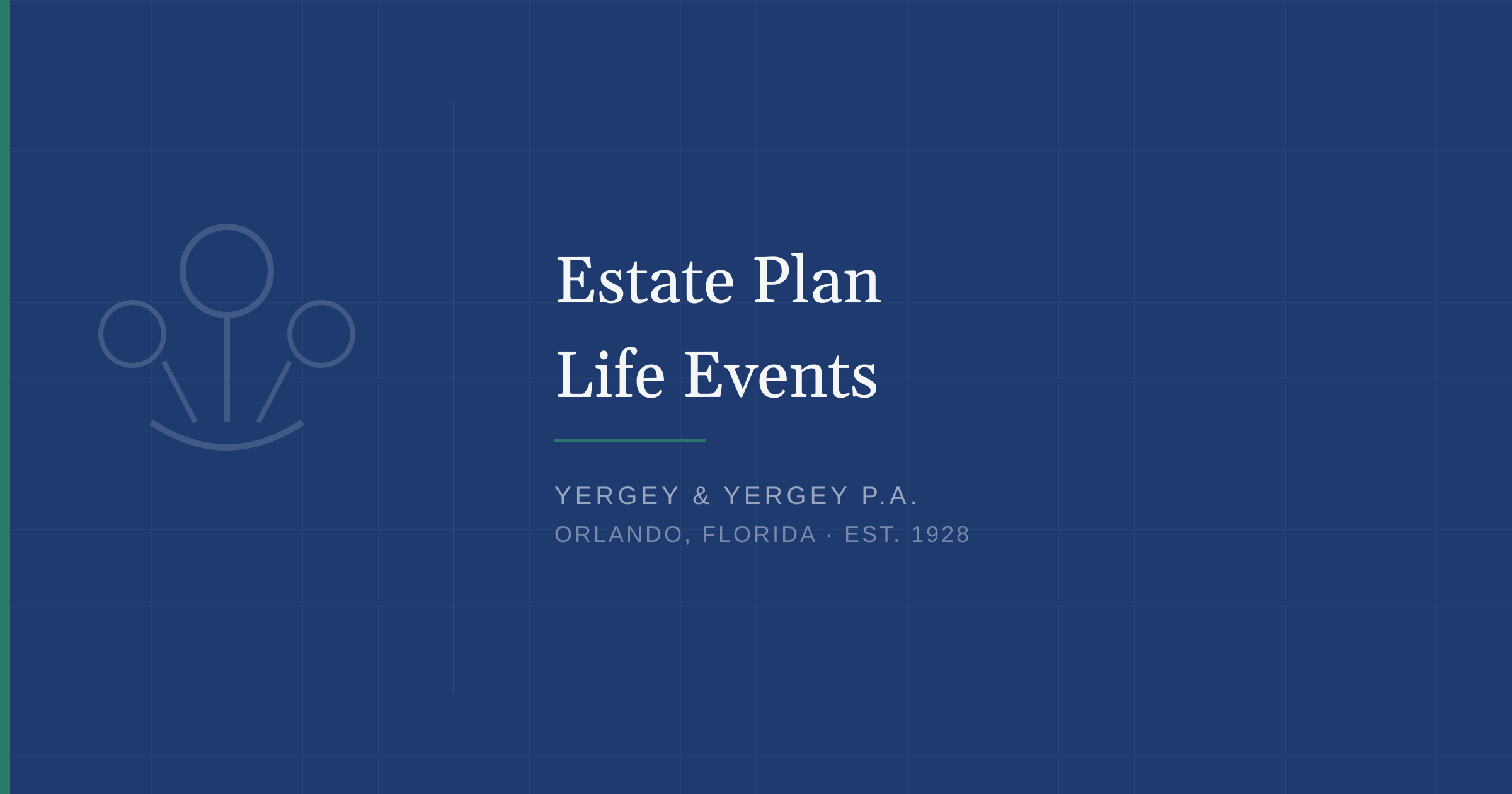 Title card: "Estate Plan Life Events"